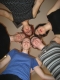 from below