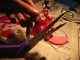 cutting rockcandy's tutu