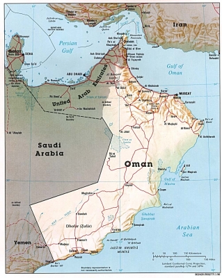 Road from Muscat, Oman to Dubai, United Arab Emerates
