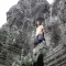 Rain on the faces of Bayon.