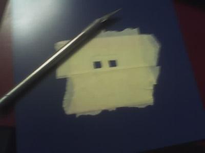 Masking tape stamp