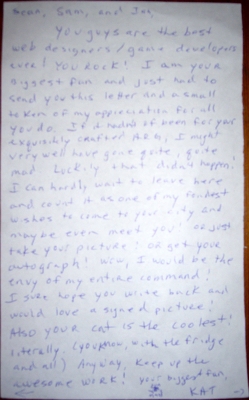 The letter