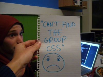 Can't find the group css :(
