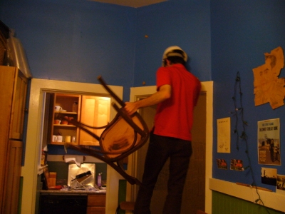 I put up the bottom ledge first, after testing the fit I put up the bottom ledge first, after testing the fit