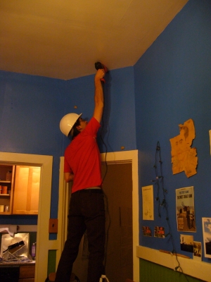 Curse our high ceilings! Curse our high ceilings!