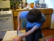Sean saws away