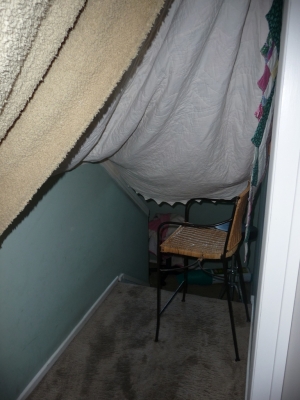 The making of stained glass hallway