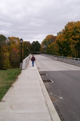 Husband on bridge
