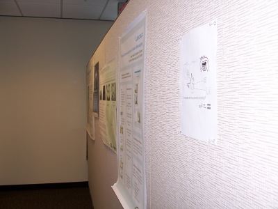 Printed doodle on the wall Printed doodle on the wall