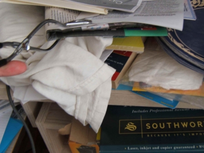 Digging the test pit