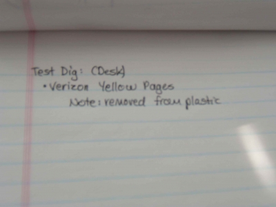 Recording the first artifact