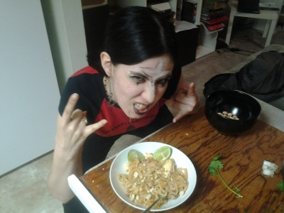 Vegan Black Metal Pad Thai
