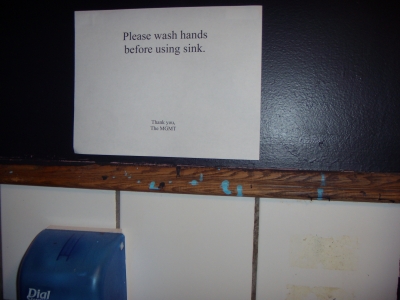 Wash hands