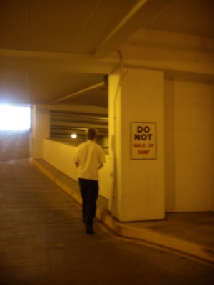DO NOT WALK UP RAMP