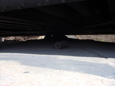 Help begins to make his way across.