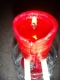 Emptying the candle.