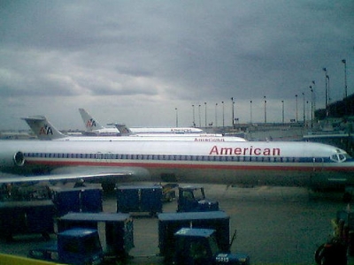 Finally - our plane arrives!