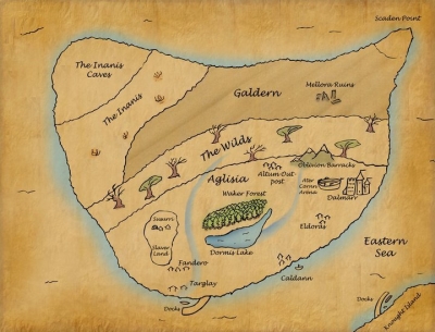 Aglisia, The Inanis, Knought Island, The Wilds and Galdern - the Old Country