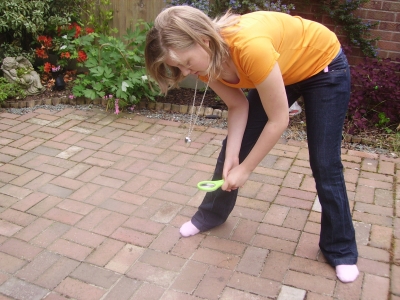 Me looking for ants