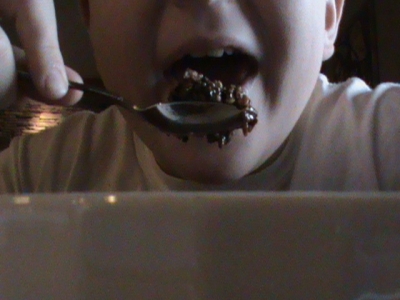 up to the mouth