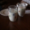This time we had a couple of glasses of milk standing by