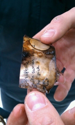 only partially legible