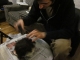 Hot Glue-Gunning the Hair