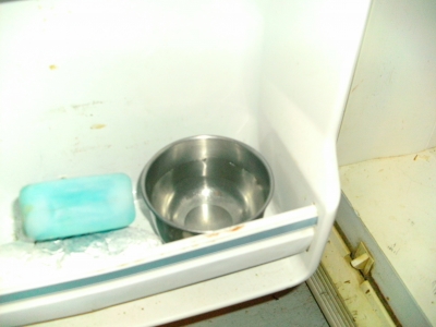 putting it in the freezer