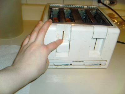 making toast