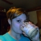 drinking the gross smoothie