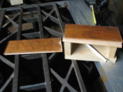Oak panel flooring.