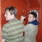 People using urinals