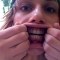 My teeth, let me show you them.