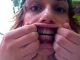 My teeth, let me show you them.
