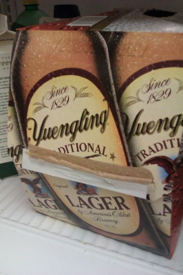 getting a head start on that beer gut