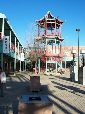 Pagoda-shaped staircase