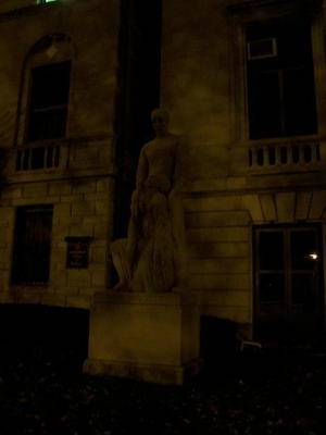 statue outside museum