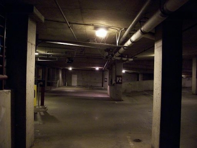 creepy parking garage