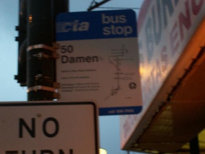 Damen bus stop