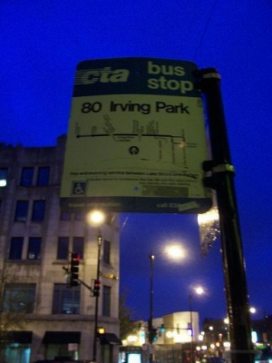 Irving Park bus stop