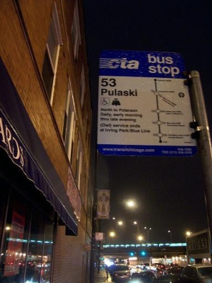 Pulaski bus stop
