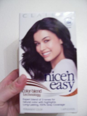 black hair in a bottle