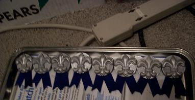 finished medals drying finished medals drying