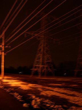 electrical tower and wires