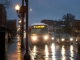 Belmont bus arrives