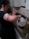 adding water