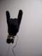 throwing up the horns