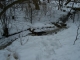 half-frozen creek